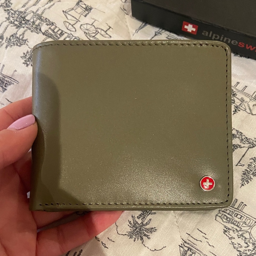 Alpine Swiss Khaki Men's Wallet